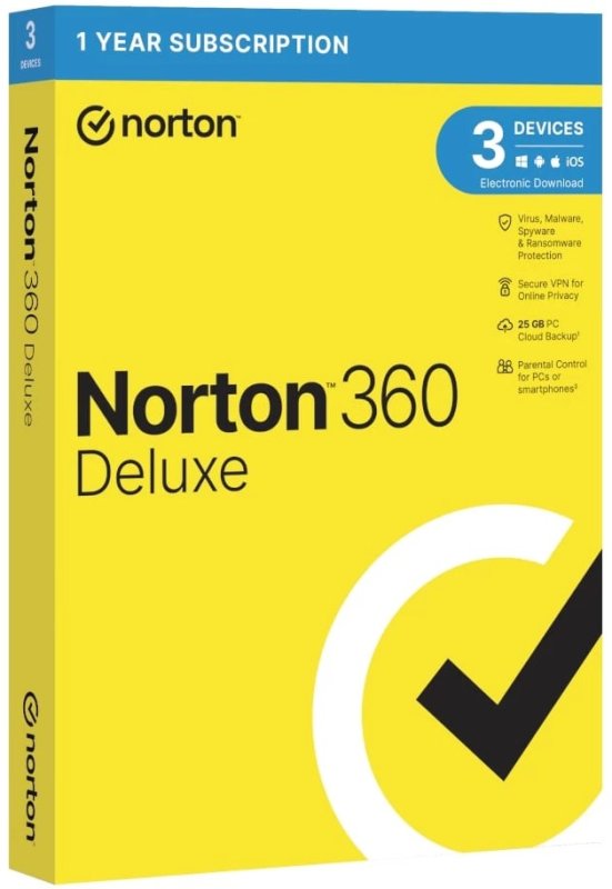 Norton 360 Deluxe 3-Device Annual License — image 1