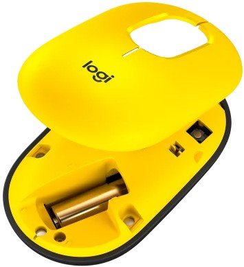 Logitech POP Silent Wireless Mouse Yellow — image 1