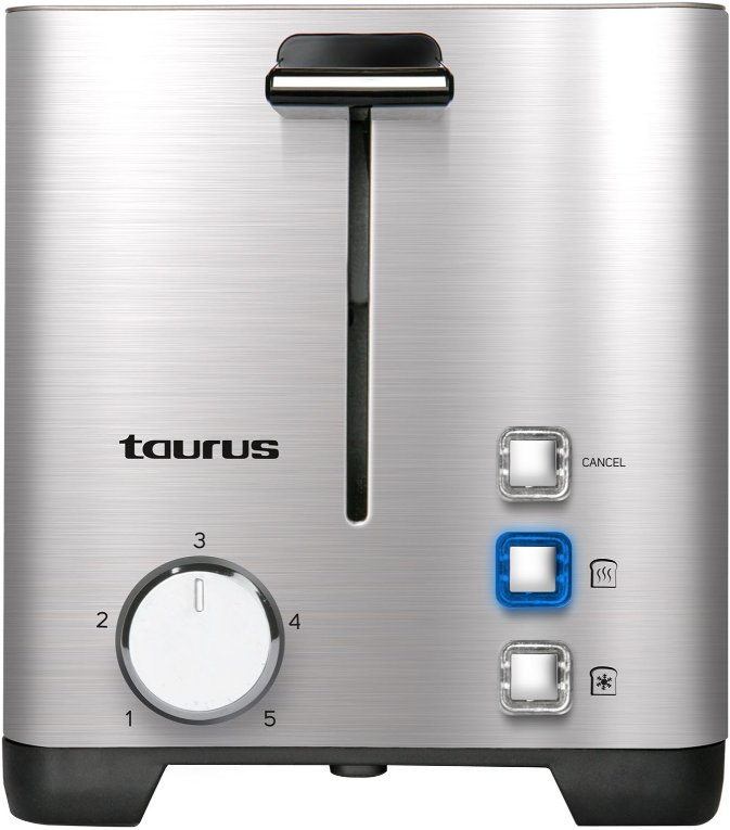 Taurus 4 Slice 1400W Stainless Steel Brushed Toaster — image 1