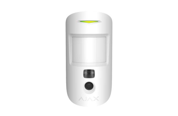 AJAX Security - MotionCam Jeweller - White Wireless Indoor Motion Detector with Photo Camera | AJAX-MC-INDR-W — image 1