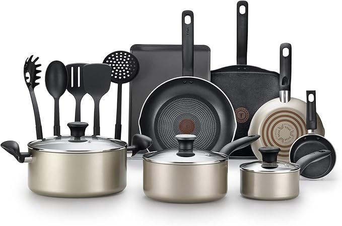 Tefal Culinaire 16Piece Nonstick Champagne Cookware Set — image 1