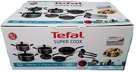 Tefal Super Cook 12pc Set Non Stick Pans — image 1