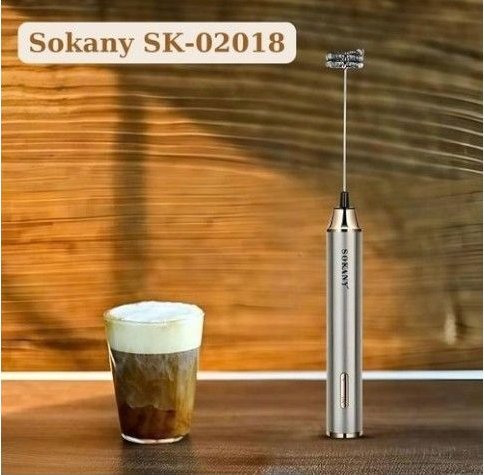 Sokany 2 IN 1 USB Rechargeable Milk Frother & Egg Beater — image 1