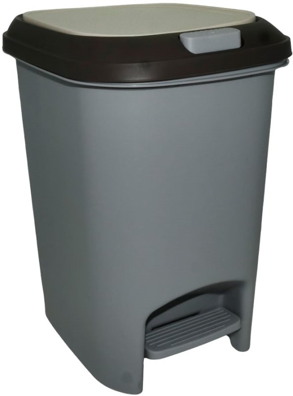 Casey 20 Litre Step On Pedal Waste Bin Grey — image 1