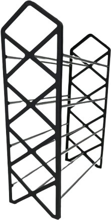 Nordic Wind Cross 4 Tier 12 Shoe Rack — image 1