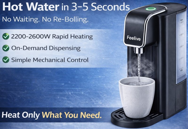 Feelive 5 Litres Instant Hot Water Dispenser — image 1