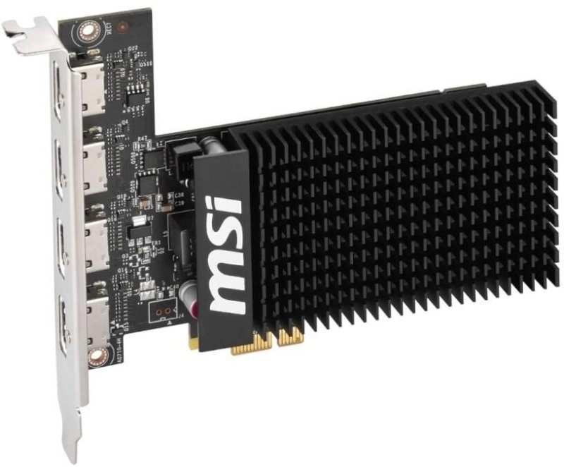 MSI nVidia Geforce GT 710 2GD3H 2GB PCIe 2 x16 Graphics — image 1