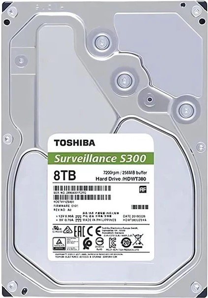 Toshiba S300 SATA 8TB Surveillance Internal Hard Drive — image 1