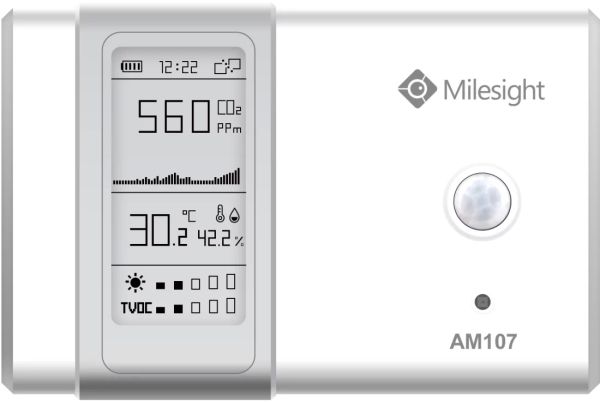Milesight Indoor Ambience Monitoring - Temperature, Humidity, Motion, Light, CO2, TVOC Sensor — image 1