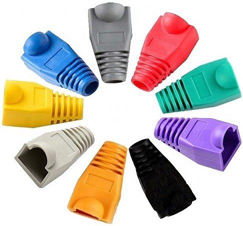 Netix RJ45 Multi Color 100 Pieces Rubber Boots — image 1