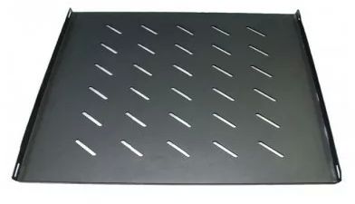 Acconet Fixed Shelf For 1000mm Deep 18, 27, 42U Racks, 700mm Deep, 1U, Black