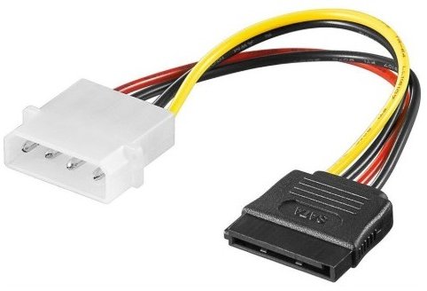 UniQue SATA Male to 4 Pin Female Molex Adapter — image 1