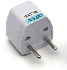UniQue Travel Adapter Two Pin Male Schuko Plug — image 1