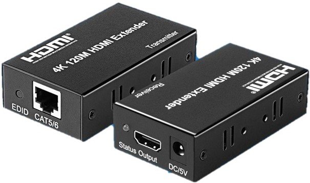 UniQue 4K 120M Cat5 Or 6 Transmitter And Receiver HDMI Extender — image 1