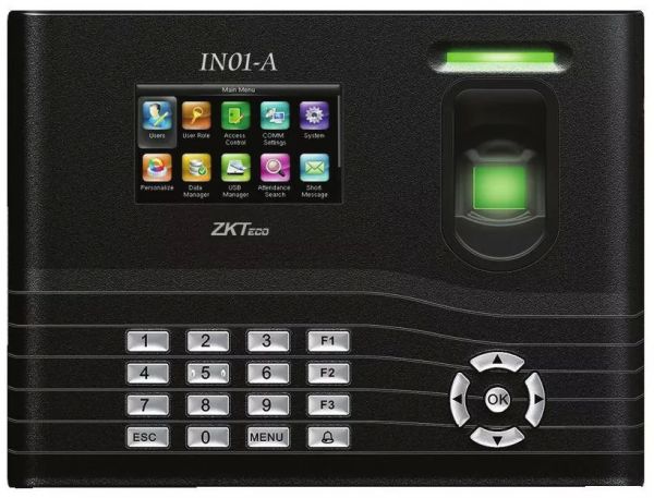 ZKTeco - IN01 Fingerprint & RFID Time & Attendance Terminal — image 1