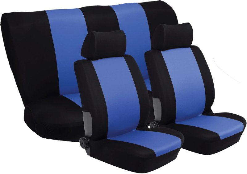Stingray Nexus 6 Piece Car Seat Cover Set Black and Blue — image 1