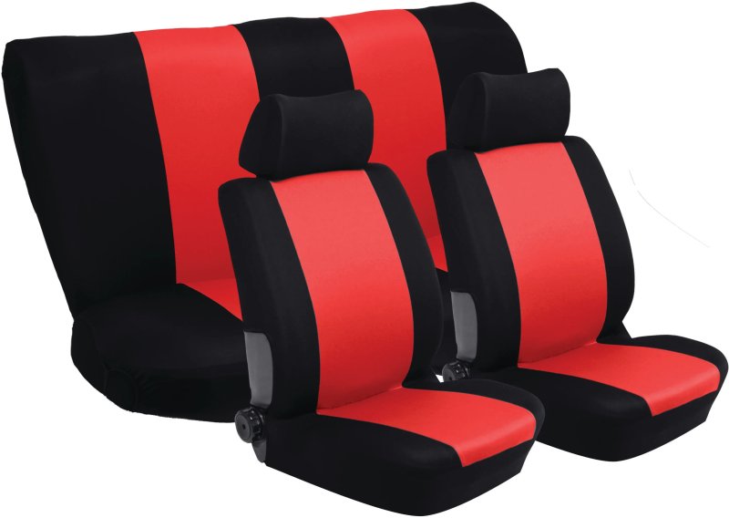 Stingray Nexus 6 Piece Car Seat Cover Set Black and Red — image 1