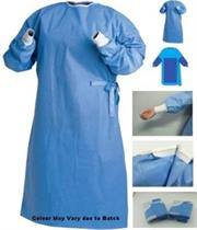 Casey Disposable SMS Fabric Reinforced Surgical Gown - Blue Size Extra Large — image 1