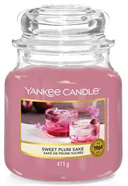 Yankee Candle Sweet Plum Sake Medium Jar Retail Box No — image 1