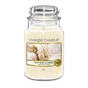Yankee Candle Soft Wool & Amber Large Jar Retail Box No — image 1