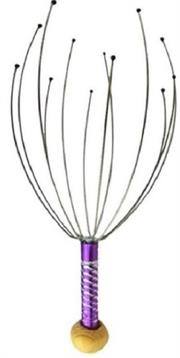 Casey Purple 12 Fingers Head And Scalp Hand Held Manual Massager — image 1