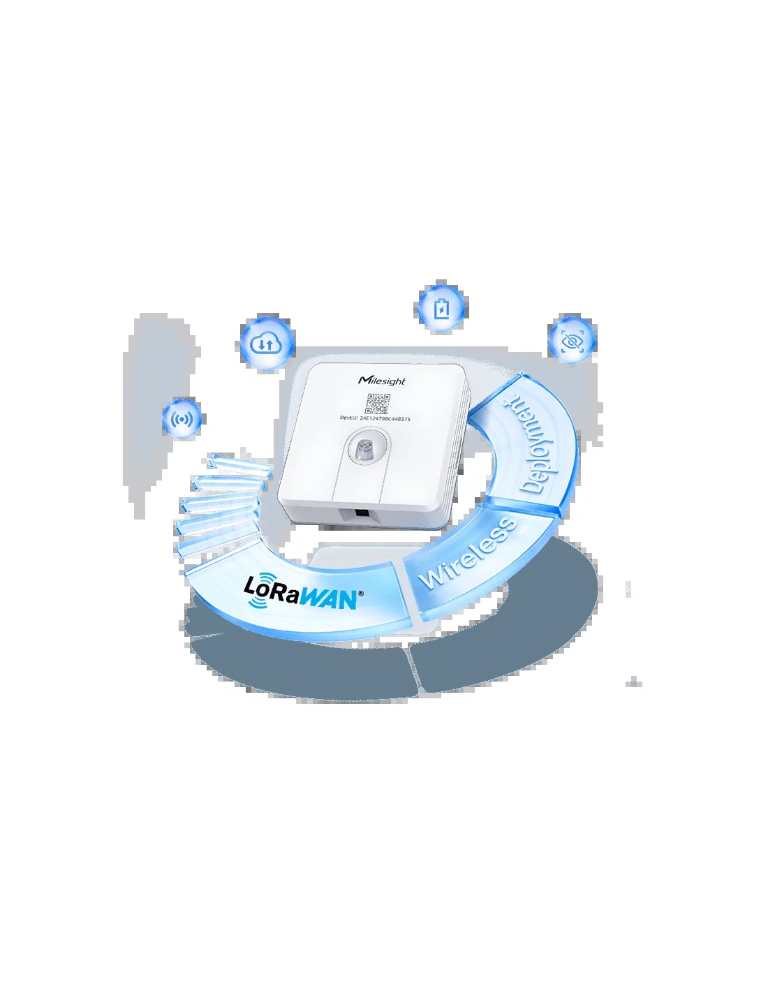 Milesight Desk and Seat Occupancy Sensor with Thermopile IR Temperature Sensor — image 1