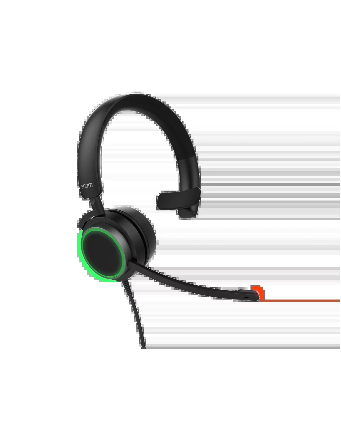 Snom A330M Mono Over-Ear Headset, Passive Noise Cancellation, VoIP Phone Headset, USB/3.5mm — image 1