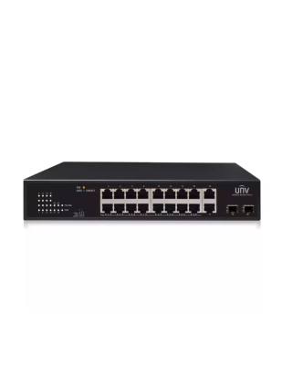 UNV - 16x Gigabit PoE Ethernet Port Switch, 2x Gigabit port, 2x SFP port — image 1