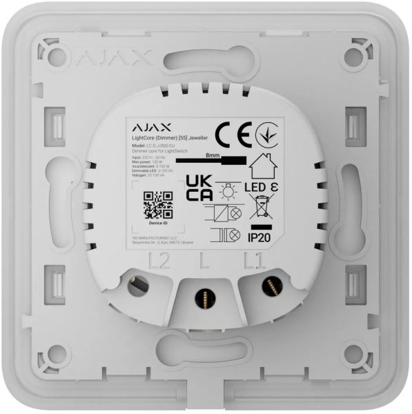 AJAX Security - White SoloButton (Dimmer) | AJAX-SB-DIM-W — image 6