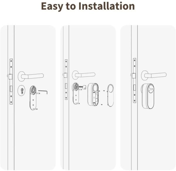 Aqara U200 Lite Matter Retrofit Smart Lock Kit |  EL-D03D-BLACK — image 5