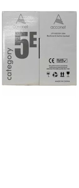 Acconet CAT5e Indoor Ethernet Cable 100m White Solid Copper UTP Pull Box | CAT5-100-SC — image 3