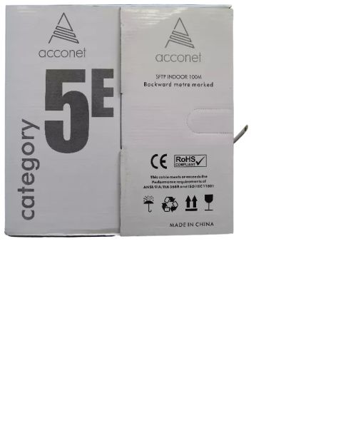 Acconet CAT5e Indoor Ethernet Cable 100m White CCA STP Pull Box | CAT5-100-SC-STP — image 3