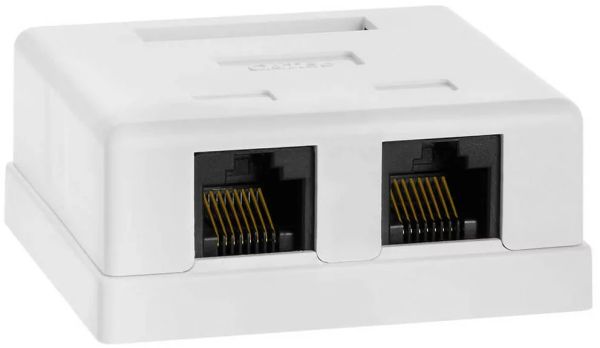 Acconet CAT5e Double RJ45 Wall Box | CAT5-BOX-2 — image 2