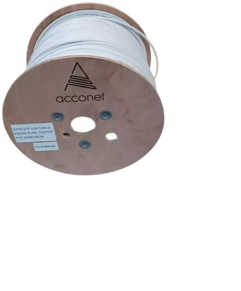 Acconet CAT6 Indoor Ethernet Cable 500m White Solid Copper UTP Roll | CAT6-500-SC — image 3
