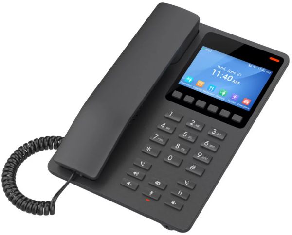 Grandstream 2 Line 3.5'' Color LCD WiFi 6 Hotel Phone Black | GHP631W — image 5