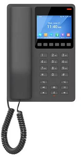 Grandstream 2 Line 3.5'' Color LCD Hotel Phone Black | GHP631 — image 2