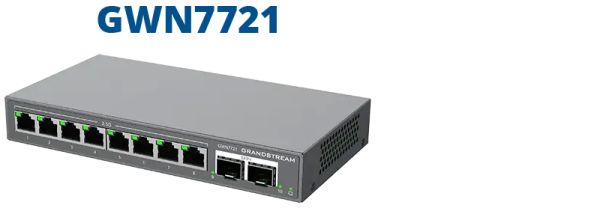 Grandstream Enterprise 8 port Lite Cloud Managed 2.5GbE PoE Switch | GWN7721P — image 2