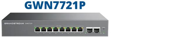 Grandstream Enterprise 8 port Lite Cloud Managed 2.5GbE Switch | GWN7721 — image 2