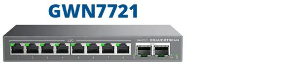 Grandstream Enterprise 8 port Lite Cloud Managed 2.5GbE Switch | GWN7721 — image 3