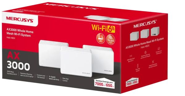 Mercusys Halo Wi-Fi 6 Mesh System (3-Pack) | MRC-HALO-H80X-3P — image 3