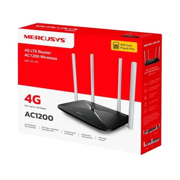 Mercusys AC1200 Wi-Fi 4G LTE Router | MB135-4G — image 4