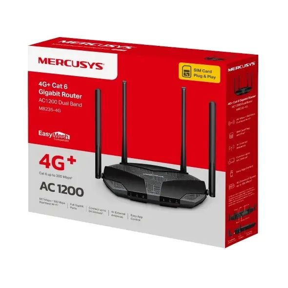 Mercusys AC1200 Wi-Fi 4G+ LTE Router | MB235-4G — image 4