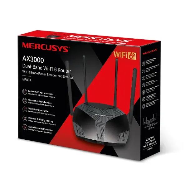 Mercusys AX3000 Wi-Fi 6 Mesh Router | MRC-MR80X — image 4