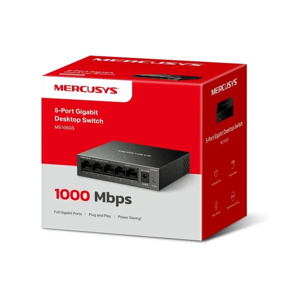 Mercusy 5-Port Gigabit Desktop Switch | MS105GS — image 4
