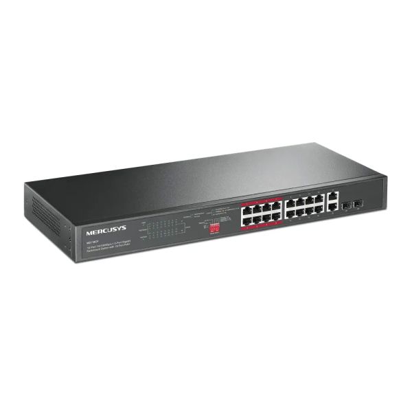 Mercusy 16-Port PoE+ Rackmount Switch + 2-Gigabit | MS118CP — image 2
