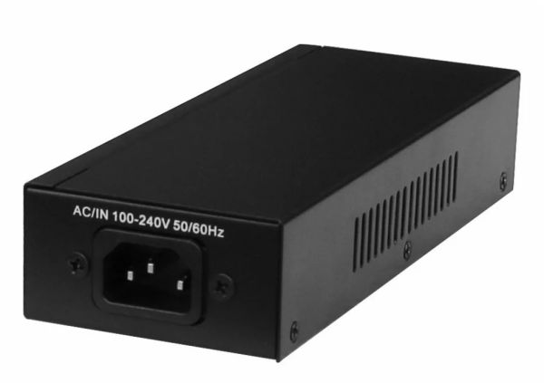 Gigabit Power over Ethernet (PoE) 55V, 1.63Amp 90 Watt (2 x RJ45) & Cord. — image 2