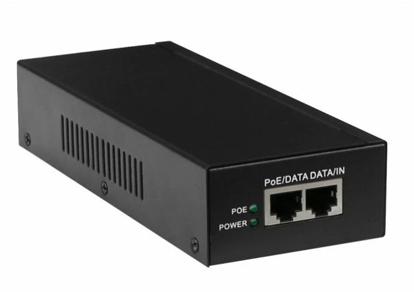Gigabit Power over Ethernet (PoE) 55V, 1.63Amp 90 Watt (2 x RJ45) & Cord. — image 3