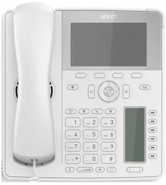 Snom D785 12-line Desktop SIP Phone in White - No PSU Included - Hi-Res 4.3" Colour Display - USB — image 3