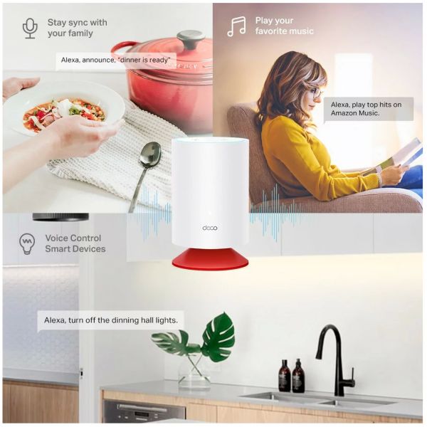 TP-Link Deco X20 Voice AX1800 router Whole Home Mesh System with Smart Speaker — image 3