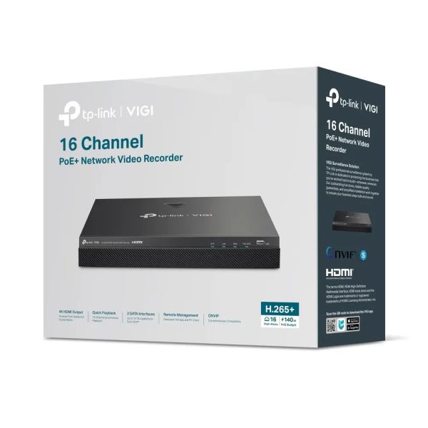 TP-Link VIGI 16-Channel PoE+ NVR with 4K HDMI | NVR2016H-16MP — image 4